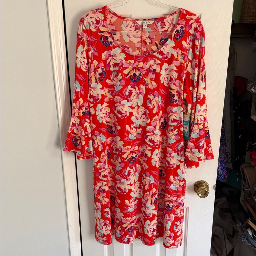 The Pioneer Woman ruffle knit Floral XL Dress